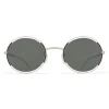 Mykita - Giselle - Oval Metal Sunglasses - Silver Black - New Collection - Mykita Eyewear - Avvenice