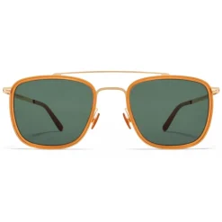 Mykita - Hanno - Lite - Gold Dark Amber Green - Metal Collection - Sunglasses - Mykita Eyewear - Avvenice
