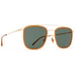 Mykita - Hanno - Lite - Gold Dark Amber Green - Metal Collection - Sunglasses - Mykita Eyewear - Avvenice