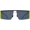 Mykita - HL001 - Mykita & Helmut Lang - Black Yellow Dark Grey - Metal Collection - Sunglasses - Mykita Eyewear - Avvenice