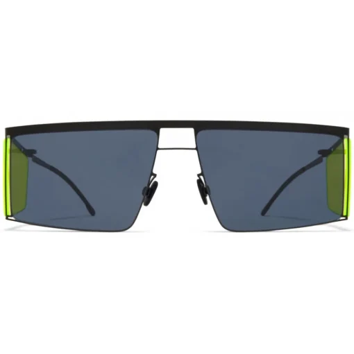 Mykita - HL001 - Mykita & Helmut Lang - Black Yellow Dark Grey - Metal Collection - Sunglasses - Mykita Eyewear - Avvenice