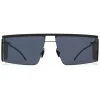Mykita - HL001 - Mykita & Helmut Lang - Black Dark Grey - Metal Collection - Sunglasses - Mykita Eyewear - Avvenice