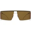 Mykita - HL001 - Mykita & Helmut Lang - Green Yellow Brown - Metal Collection - Sunglasses - Mykita Eyewear - Avvenice