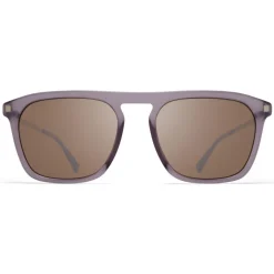 Mykita - Kallio - Lite - Matte Smoke Matte Silver Brown - Acetate Collection - Sunglasses - Mykita Eyewear - Avvenice