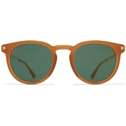 Mykita - Lahti - Lite - Dark Brown Gold Green - Acetate Collection - Sunglasses - Mykita Eyewear - Avvenice