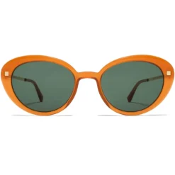 Mykita - Luava - Lite - Dark Amber Dark Green - Acetate Collection - Sunglasses - Mykita Eyewear - Avvenice