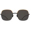 Mykita - Magda - Decades - Gold Black Dark Grey - Metal Collection - Sunglasses - Mykita Eyewear - Avvenice
