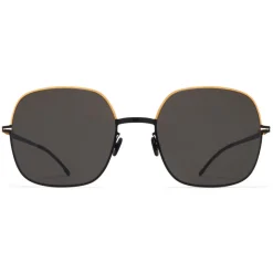 Mykita - Magda - Decades - Gold Black Dark Grey - Metal Collection - Sunglasses - Mykita Eyewear - Avvenice
