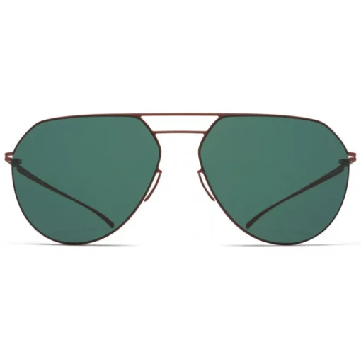 Mykita - MMESSE027 - Mykita & Maison Margiela - Matte Brown Dark Green - Metal Collection - Sunglasses - Mykita Eyewear - Avvenice