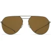 Mykita - MMESSE027 - Mykita & Maison Margiela - Green Brown - Metal Collection - Sunglasses - Mykita Eyewear - Avvenice