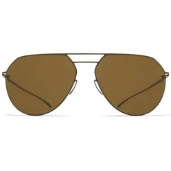 Mykita - MMESSE027 - Mykita & Maison Margiela - Green Brown - Metal Collection - Sunglasses - Mykita Eyewear - Avvenice