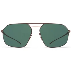 Mykita - MMESSE026 - Mykita & Maison Margiela - Matte Brown Dark Green - Metal Collection - Sunglasses - Mykita Eyewear - Avvenice