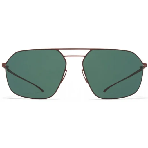Mykita - MMESSE026 - Mykita & Maison Margiela - Matte Brown Dark Green - Metal Collection - Sunglasses - Mykita Eyewear - Avvenice