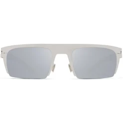 Mykita - New - Mykita & Bernhard Willhelm - Silver White - Metal Collection - Sunglasses - Mykita Eyewear - Avvenice