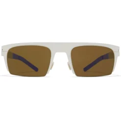 Mykita - New - Mykita & Bernhard Willhelm - Talc Blue Brown - Metal Collection - Sunglasses - Mykita Eyewear - Avvenice