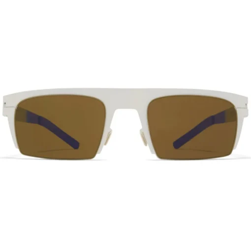 Mykita - New - Mykita & Bernhard Willhelm - Talc Blue Brown - Metal Collection - Sunglasses - Mykita Eyewear - Avvenice