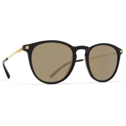 Mykita - Nukka - Lite - Black Gold Grey - Acetate Collection - Sunglasses - Mykita Eyewear - Avvenice