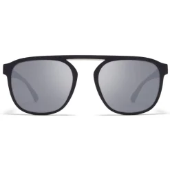 Mykita - Pabu - Mykita Mylon - Black Shiny Silver - Mylon Collection - Sunglasses - Mykita Eyewear - Avvenice