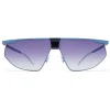 Mykita - Paris - Mykita & Bernhard Willhelm - Blue Grey Black - Metal Collection - Sunglasses - Mykita Eyewear - Avvenice