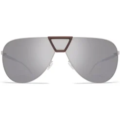 Mykita - Pepper - Mykita Mylon - Taupe Grey Silver - Metal Collection - Sunglasses - Mykita Eyewear - Avvenice