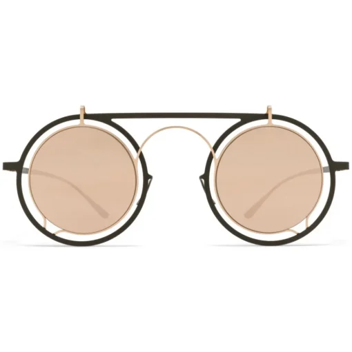 Mykita - Siru - Mykita & Damir Doma - Camo Green Champagne Gold - Metal Collection - Sunglasses - Mykita Eyewear - Avvenice