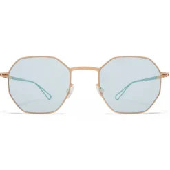 Mykita - Walsh - Mykita & Bernhard Willhelm - Champagne Gold Green - Metal Collection - Sunglasses - Mykita Eyewear - Avvenice