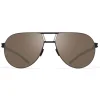 Mykita - Zane - NO1 - Black Silver Brown - Metal Collection - Sunglasses - Mykita Eyewear - Avvenice
