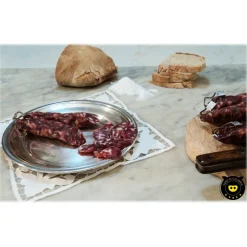 Nero di Calabria - Sausage Natural - Artisan Cured Meat - Calabria Tradition - 340 g - Avvenice