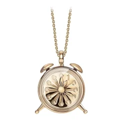 NESS1 - Alarm Necklace 18kt Rose Gold and Diamond - Time Collection - Handcrafted Necklace - High Quality Luxury - Avvenice