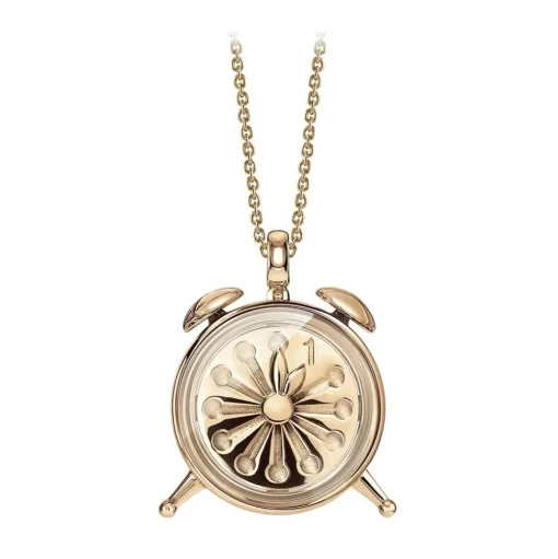 NESS1 - Alarm Necklace 18kt Rose Gold and Diamond - Time Collection - Handcrafted Necklace - High Quality Luxury - Avvenice