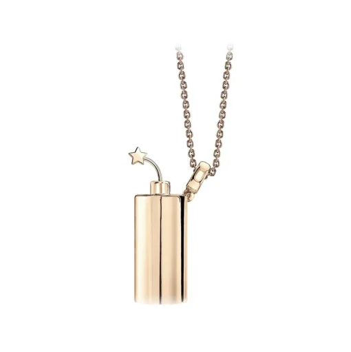 NESS1 - Have A Blast Necklace 9Kt Rose Gold and Diamonds - Sex Bomb Collection - Handcrafted Necklace - High Quality Luxury - Avvenice