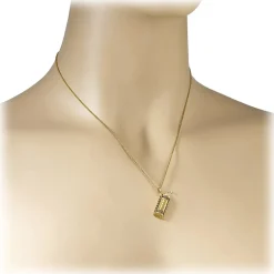 NESS1 - Have A Blast Necklace 9Kt Yellow Gold and Diamonds - Sex Bomb Collection - Handcrafted Necklace - High Quality Luxury - Avvenice