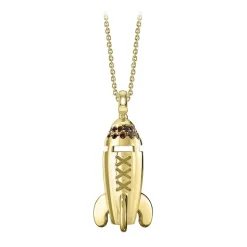 NESS1 - Mixxxile Necklace 9Kt Yellow Gold and Diamonds - Sex Bomb Collection - Handcrafted Necklace - High Quality Luxury - Avvenice