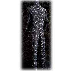 Nicolao Atelier - Denim Coat - Black for Man - Coat - Made in Italy - Luxury Exclusive Collection - Avvenice