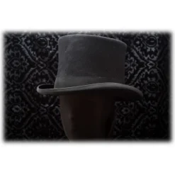 Nicolao Atelier - 800's Cylinder - Black - Hats - Made in Italy - Luxury Exclusive Collection - Avvenice