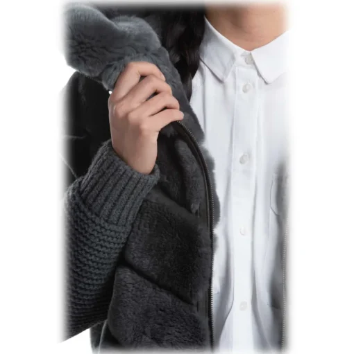 Noblesse Oblige - Monte-Carlo - Q27 - Anthracite - Coat - Jacket - Luxury Exclusive Collection - Avvenice