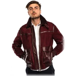 Noblesse Oblige - Monte-Carlo - Hoker - Burgundy - Coat - Jacket - Luxury Exclusive Collection - Avvenice