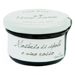 Nonno Andrea - Onion and Red Wine Mustard - Mustard Chutney Organic - Avvenice