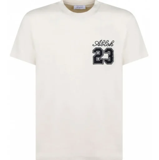 Off-White - 23 Skate T-Shirt - Light Beige - Exclusive Luxury Collection - Avvenice