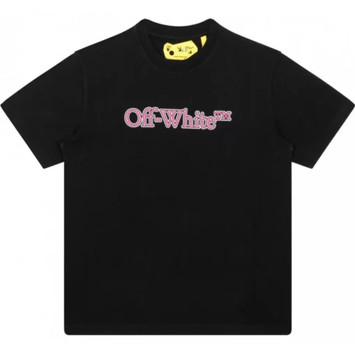 Off-White - Black and Pink T-Shirt - Exclusive Luxury Collection - Avvenice