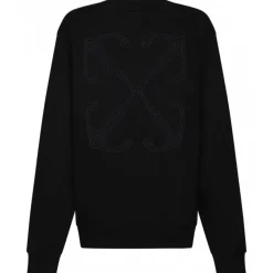 Off-White - Black Arrows Embroidered Sweatshirt - Exclusive Luxury Collection - Avvenice