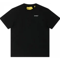 Off-White - Black Cotton Logo Print T-Shirt - Exclusive Luxury Collection - Avvenice
