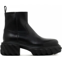Off-White - Black Exploration Motor Boots - Exclusive Luxury Collection - Avvenice