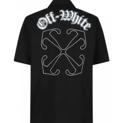 Off-White - Black Gothic Arrow Shirt - Exclusive Luxury Collection - Avvenice