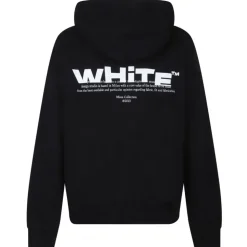 Off-White - Black Shared Logo Hoodie - Exclusive Luxury Collection - Avvenice