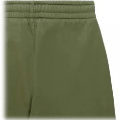 Off-White - Military Green and White Cotton Bookish Track Pants - Exclusive Luxury Collection - Avvenice