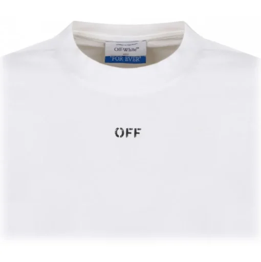 Off-White - White Logo Print T-Shirt - Exclusive Luxury Collection - Avvenice