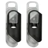 olloclip - iPhone 8 Plus / 7 Plus Clip + Pendant Stand (No Case) - Black Clip / Clear Stand - Double Pack - Professional Clip - Avvenice
