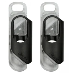 olloclip - iPhone 8 Plus / 7 Plus Clip + Pendant Stand (No Case) - Black Clip / Clear Stand - Double Pack - Professional Clip - Avvenice