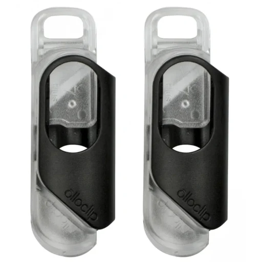 olloclip - iPhone 8 Plus / 7 Plus Clip + Pendant Stand (No Case) - Black Clip / Clear Stand - Double Pack - Professional Clip - Avvenice
